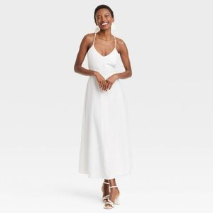 A New Day Linen Midi Sundress